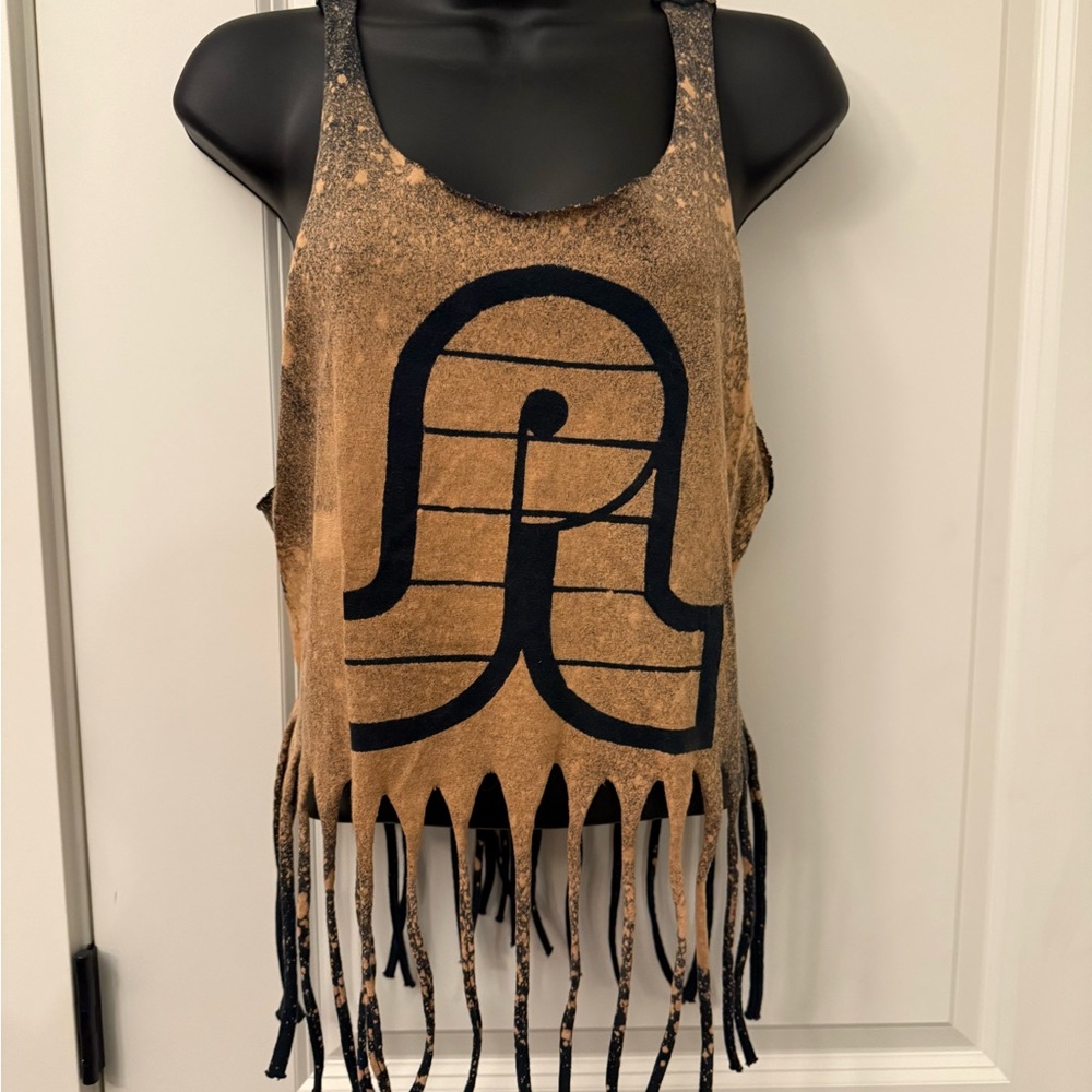 Pretty Lights bleach dye crop top